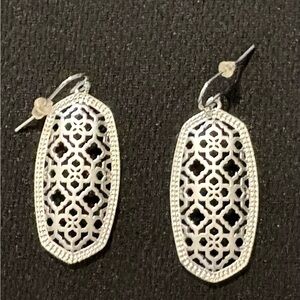 Kendra Scott Silver Filigree Earrings